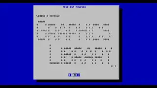 01 Coding a Console Graphics Library in C