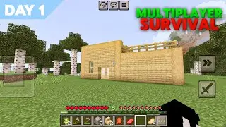 Minecraft Survival Series Build House | DAY 1