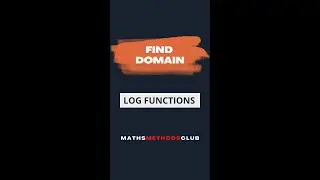 Find Domain of Log Functions. FAST