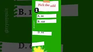 Pick the odd man out  #quiz #words #oddmanout #logic