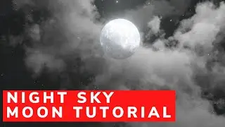 blender 3.2 tutorial creating moon sky
