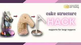 Cake Structure Hack! Internal support idea for a horse cake
