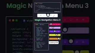how to make animation nav Using Html css JavaScript @grid.g #javascript #coding #photoshop