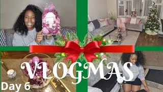 VLOGMAS DAY 6 | LIVING ROOM TRANSFORMATION! | RANTING FOR NO REASON! | NATURAL HAIR | MISSVEELONDON