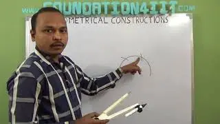 How to construct angle of 90 degree using Compass