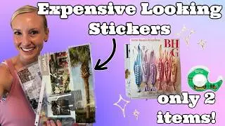 ✨ Create EXPENSIVE-LOOKING Stickers with Just 2 Things! (Magazine + Tape) + Tons of Decoration Ideas