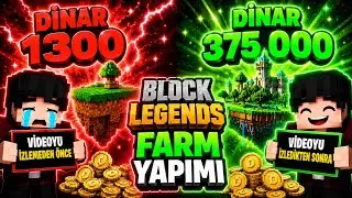BLOCK LEGENDS DUNYANIN EN VERIMLI EN COK KAZANDIRAN FARMI YAPILIŞI!! - Block Legends Farm Yapılışı!