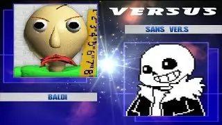 SUPER SANS VS BALDI | FUNNY GAMING