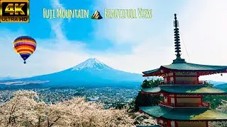 4K Fuji Mouantain Walking Tour View From Chureito Pagoda #japan #japanadventure #travel #4k #fuji