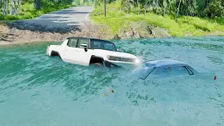 Mobil vs Deep Water #13 - BeamNG Drive