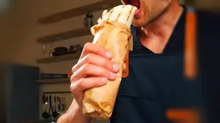 Даже смотреть вкусно! Лучшая ШАУРМА ДОМА за всего 10 минут! Вкуснее чем на остановке! 