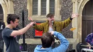 Unreleased video! XBox Marijuana, original song by The Big Push busking.