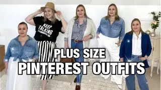 RECREATING PINTEREST OUTFITS | plus size outfit inspiration