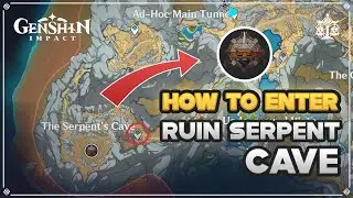 How To Get To Ruins Serpent's Cave Teleport Waypoint | Chasm Genshin Impact