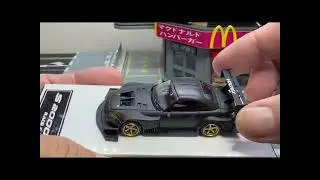 MICRO TURBO Honda S2000 Race Car VOLTEX Matte Black 1:64 scale diecast