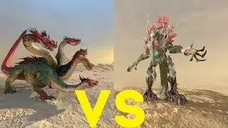 Боевая гидра vs Древолюд Total War Warhammer 2. тесты юнитов v1.5.1.