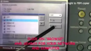 How to create SMB scan account on Canon IR Series copy machine