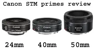 Canon 24mm f/2.8 STM vs 40mm f/2.8 STM vs 50mm f/1.8 STM review (on APS-C)