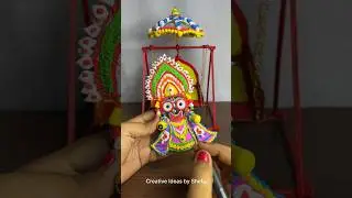 How to make Jagannath idol with clay #shorts