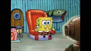 Spongebob watches Giorno heal Mista