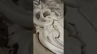 Обработка большой рамы из бука фрезой 3мм на ЧПУ станке. #wood #woodworking #чпу #дерево #cnc
