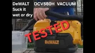 Dewalt 2 gallons wet/dry vacuum test