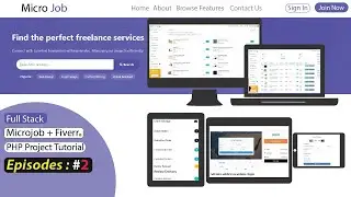 Micro Job Freelancing Website | Fiverr Clone PHP Tutorial