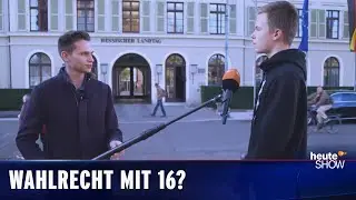 Was hat die CDU dagegen, dass 16-Jährige wählen dürfen? | heute-show vom 12.11.2021