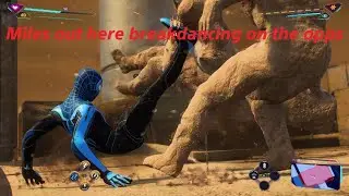 Miles Breakdancing in Marvel's Spider-Man 2