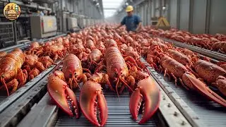 Harvesting Millions of Expensive Lobsters - Incredible Lobster Catch & Meat Processing Factory🦐