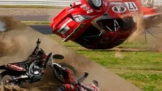 Motorsport and Motor Racing Crashes Compilation / Подборка аварий и курьезов в мото и автоспорте.