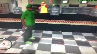 GTA San Andreas - CJ throws up at Pizza Stack!