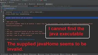 Solved Flutter | The supplied javaHome seems to be invalid. I cannot find the java executable 2023