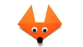 Origami paper FOX Very EASY How to Make a Paper Fox Easy origami Fox tutorial Easy Paper Crafts
