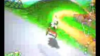 Let's Play Mario Kart Double Dash!! - Time Trail with Bowser Jr. & Diddy Kong on DK Mountain