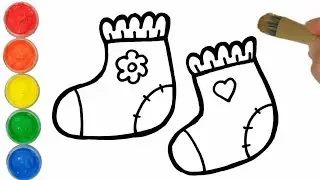 How To Draw Baby Socks