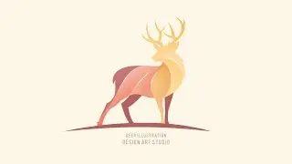 Deer Logo Design - Adobe Illustrator cc 2019