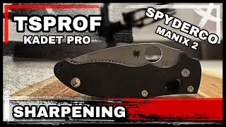 Spyderco Manix 2 Knifesharpening - TSProf Kadet Pro