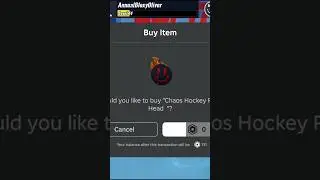 [LIMITED UGC] "Getting the Chaos Hockey Puck Head" in NHL Blast #roblox #ugclimited #shorts