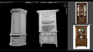 Cabinet modeling in blender #6