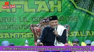 Haflah Akhirussanah Ponpes Darussalam bersama KH. Muhtar Khudori dari Tegal