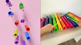 Viral marble videos but recreated with REAL instruments!