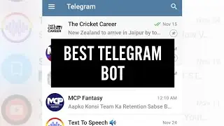 Best Telegram Bot Ever !👍 