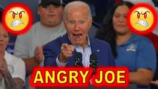 Angry Joe Biden YELLS & SCREAMS at Crowd in Ann Arbor Michigan Today.....