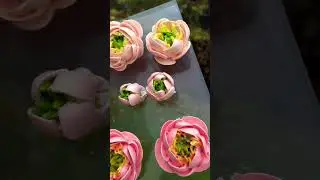 Цветы из БЗК для оформления торты 😍