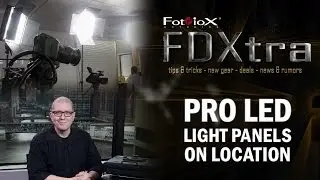 Using Large Pro LED Light Panels On Location - Portable and Powerful LED lights from Fotodiox Pro