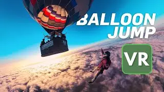 VR Balloon jump | FULL JUMP (flying through clouds)