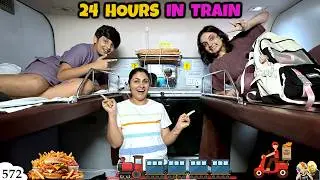 24 HOURS IN TRAIN | Family Travel Vlog | Aayu and Pihu Show