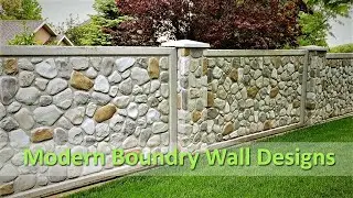 Modern Garden Wall Designs / Boundry Wall Ideas