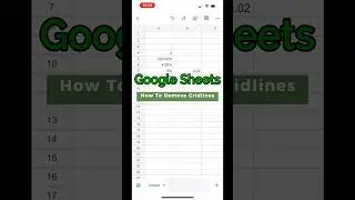 How To Remove Gridlines in Google Sheets Mobile?